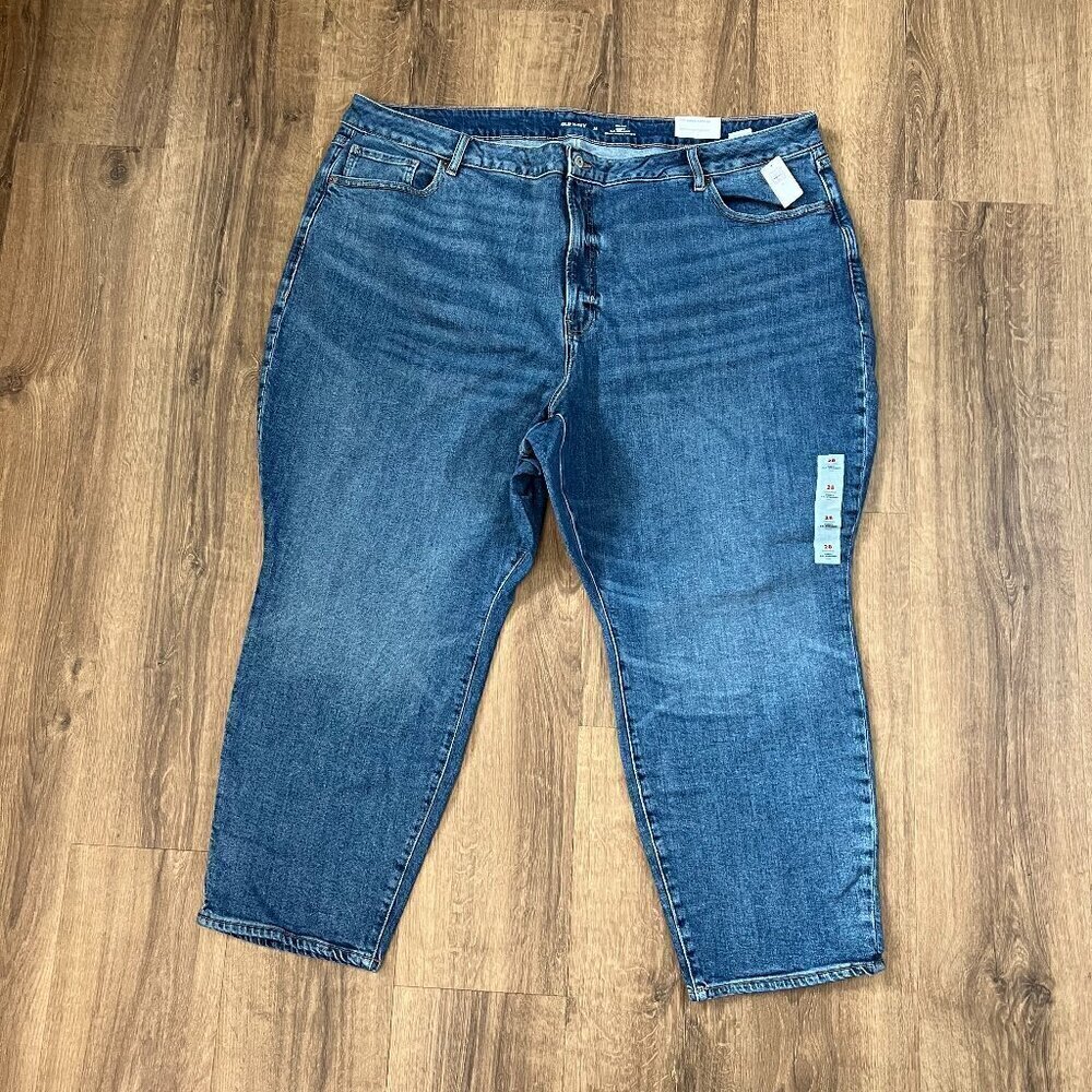 NEW Old Navy Curvy High-Waisted OG Straight Ankle Jeans Sz 28